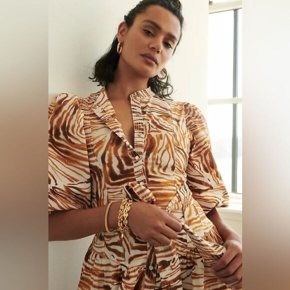 LOVE THE LABEL PUFF SLEEVED MIDI DRESS - Picture 3 of 3